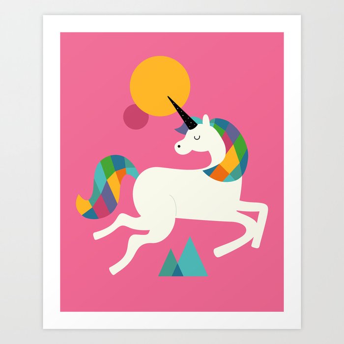 To be a unicorn Art Print