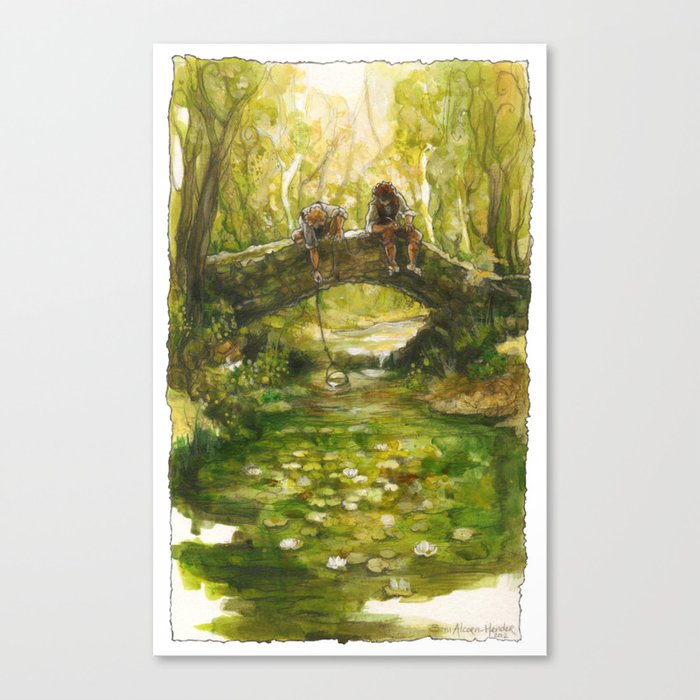 Little Rivers (original) Canvas Print