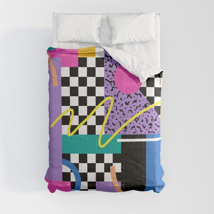 Memphis pattern 101 - 80s / 90s Retro Comforter