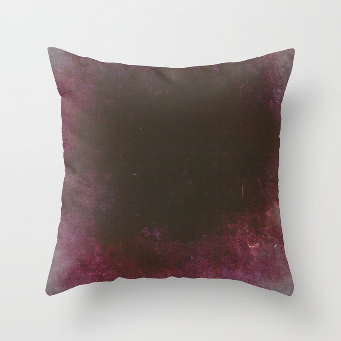 Old burgundy red and grey Throw Pillow
