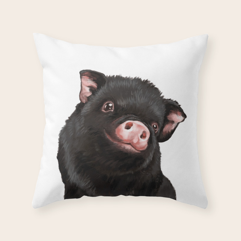 pig throw pillows