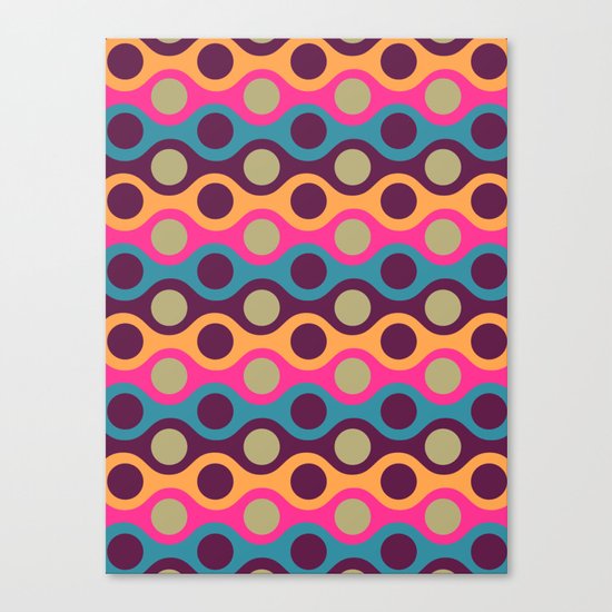 Chain of Colors Canvas Print