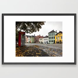 Fall in Bergen (Bergen, Norway)  Framed Art Print