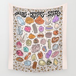 Crystals of the States Wall Tapestry