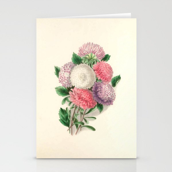  Asters by Clarissa Munger Badger, "Floral Belles," 1866 (benefitting The Nature Conservancy) Stationery Cards