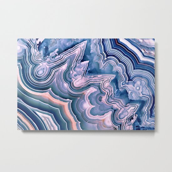 Agate ornaments Metal Print
