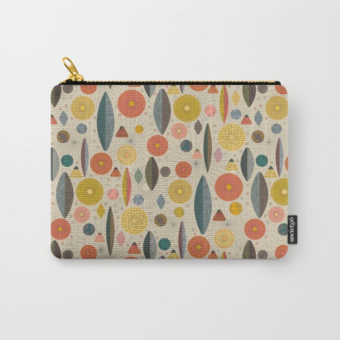 Mid Century Modern Eucalyptus with Retro Vibes Carry-All Pouch