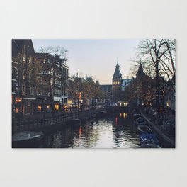 Winter in Amsterdam Canvas Print