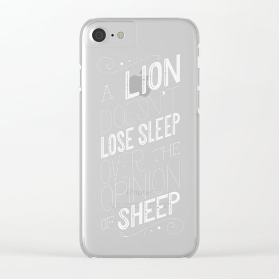 Lion Clear iPhone Case