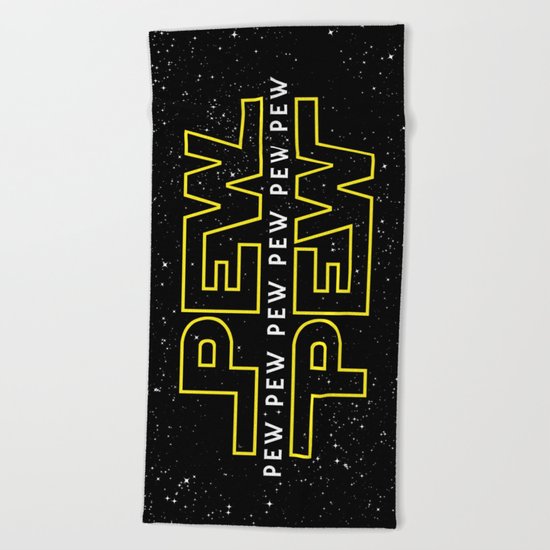 Pew Pew v2 Beach Towel