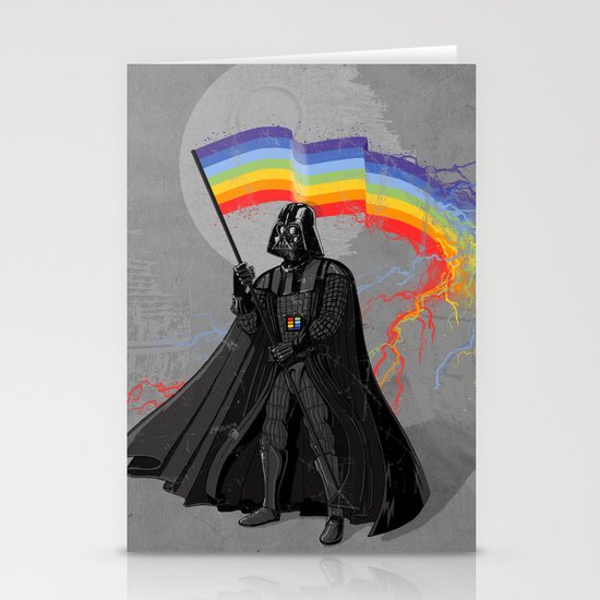 The Rainbow Side of the Force Stationery Cards