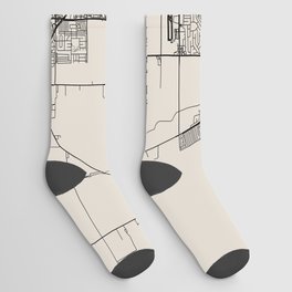 Oxnard, California - City Map Poster Socks