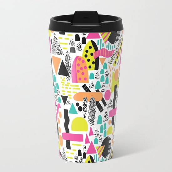 Retro Abstract Travel Mug