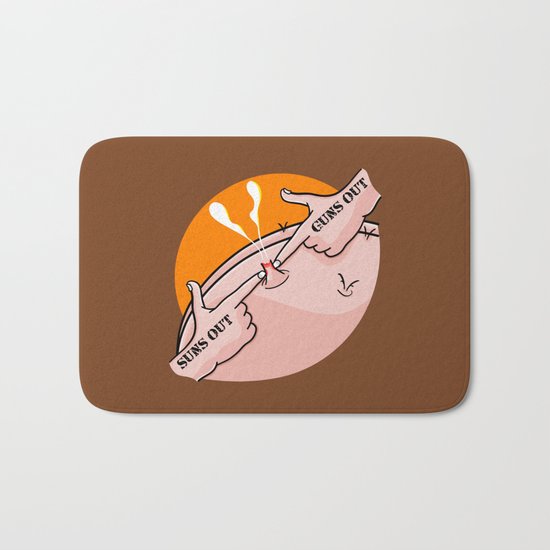 Suns Out Guns Out Zit Bath Mat