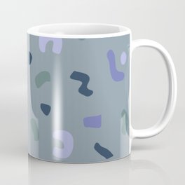 Scandinavian Lilac Grey Confetti Artwork Coffee Mug