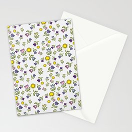 Silly Flowers & Suns Stationery Card