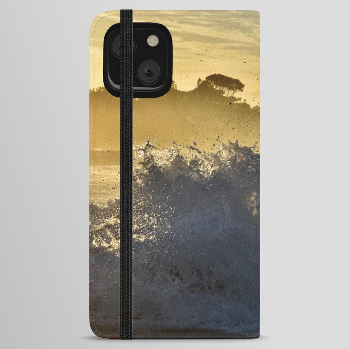Sunshine through the waves iPhone Wallet Case