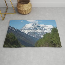 Mount Robson Photography Print Rug