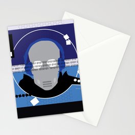 Computer brain Stationery Card