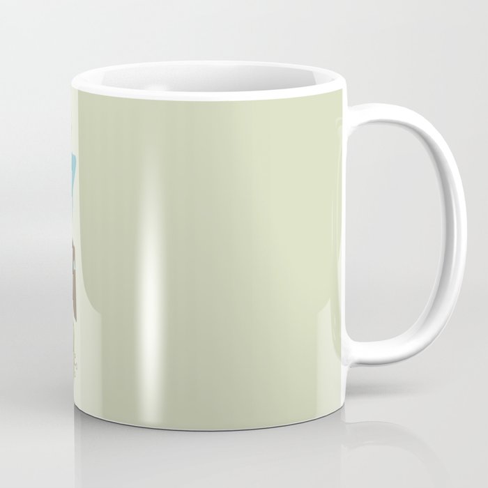 Mid Century Modern Futuro (teal) Coffee Mug