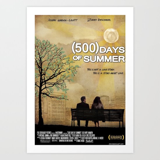 500 Days of Summer Art Print