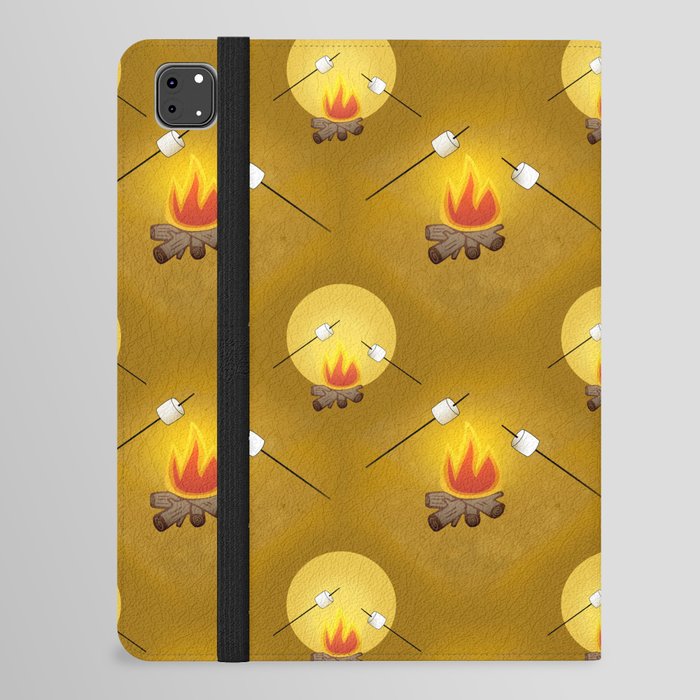 Camping - Roasting Marshmallows over Campfire iPad Folio Case