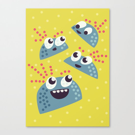 Happy Candy Friends Canvas Print