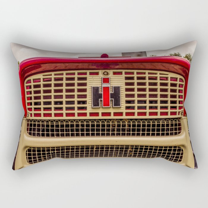 International Grill Red Tractor Front  Rectangular Pillow