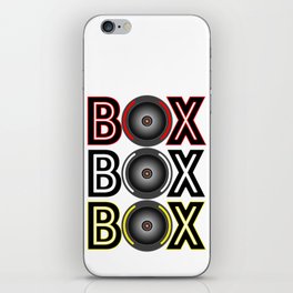BOX BOX BOX radio call iPhone Skin