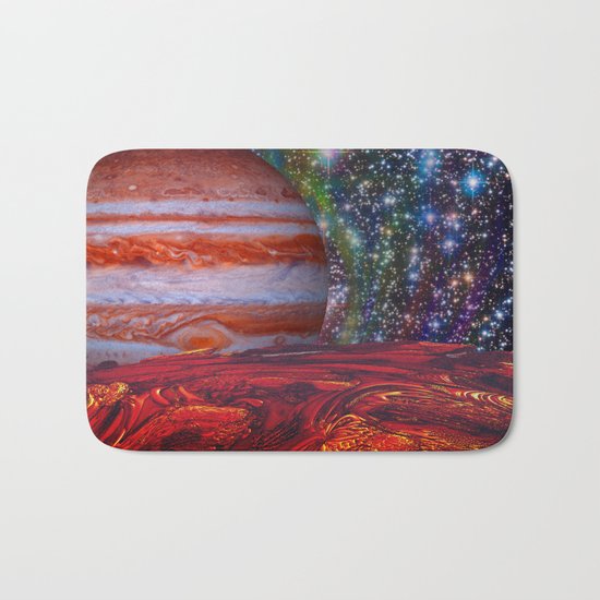 Looking At Jupiter Bath Mat