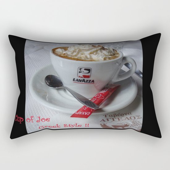Cup of Joe - Greek Style Rectangular Pillow