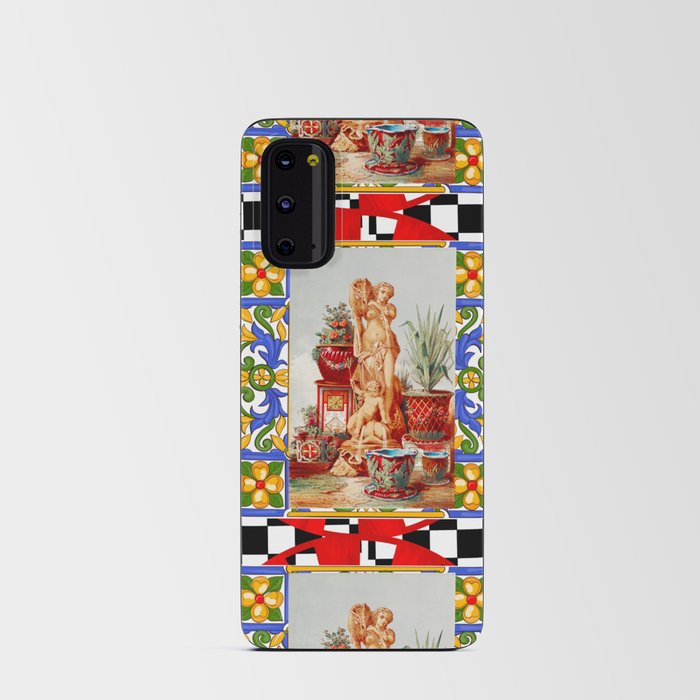 Italian,Sicilian art,majolica,tiles,baroque art Android Card Case