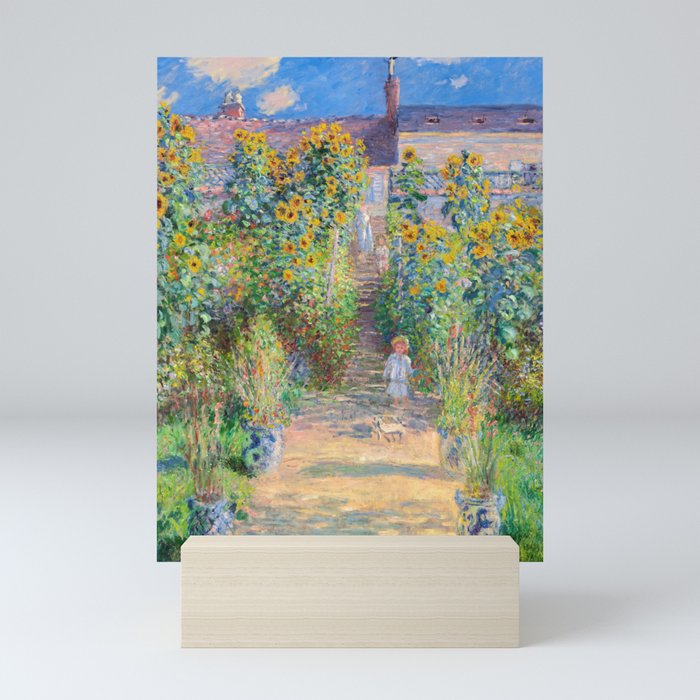Claude Monet - The Artist's Garden at Vetheuil Mini Art Print