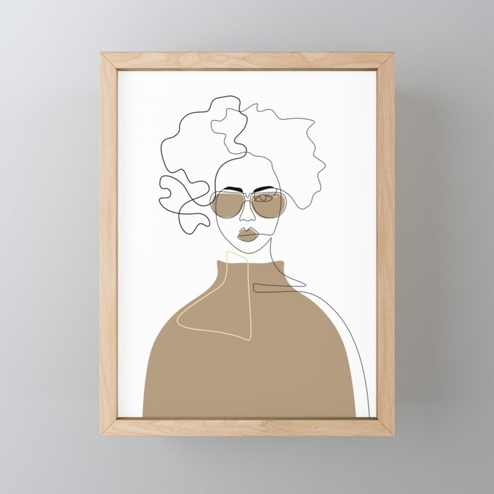 Style The Tan Framed Mini Art Print