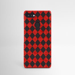 Through The Looking Glass Red Checkered Android Case