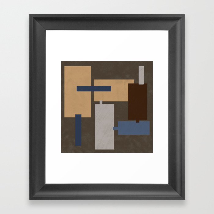 Chain reaction abstract  Framed Art Print