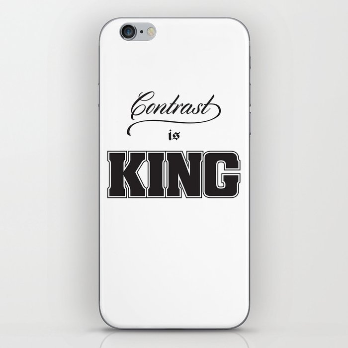 Contrast Is King on White iPhone Skin