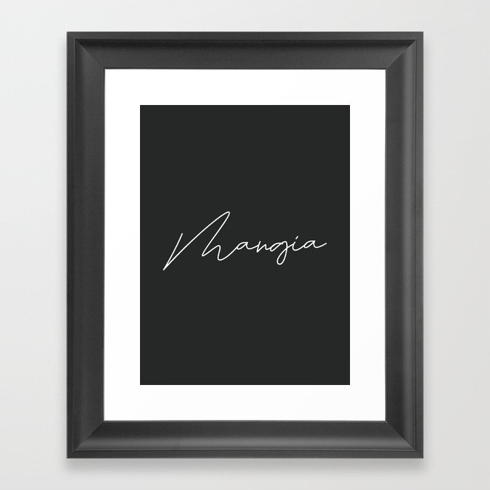 Mangia Framed Art Print