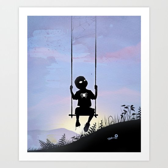 Spider Kid Art Print