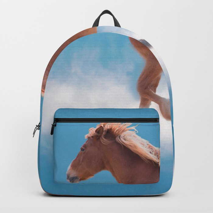 Walking on clouds over the blue sky - version #decor #society6 #buyart Backpack