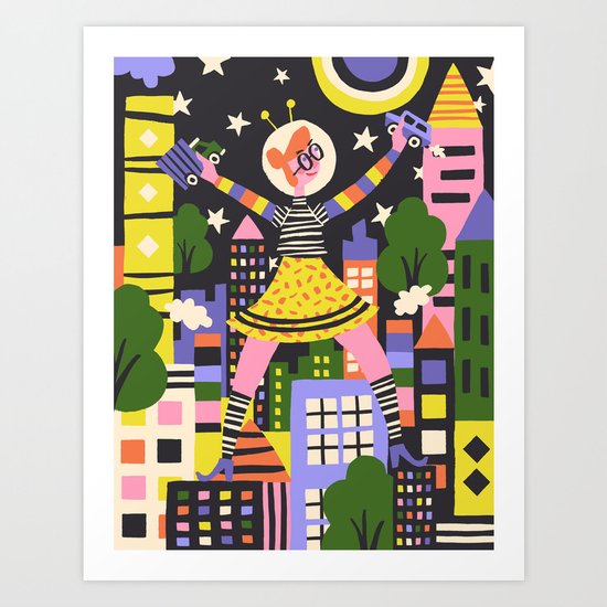 Girl Power Art Print