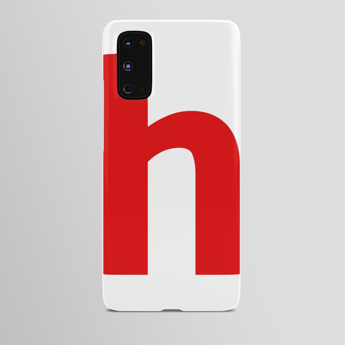 letter H (Red & White) Android Case