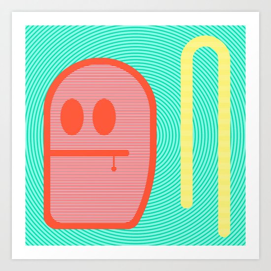 Grubbo Citrus Dim. Art Print