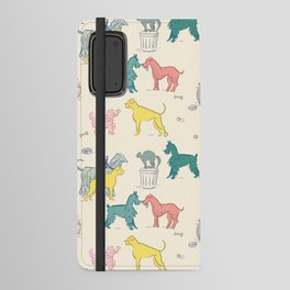 Retro Dogs and Cats Android Wallet Case
