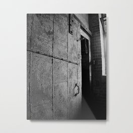 TCI series 5 Metal Print | Digital, Coal Iron, Steeldoor, Abandoned, Factory, Factorydoor, Black And White, Urbanexploring, Bessemer, Vintage 