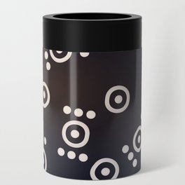 Christmas Pattern Classic Geometric Circle Can Cooler