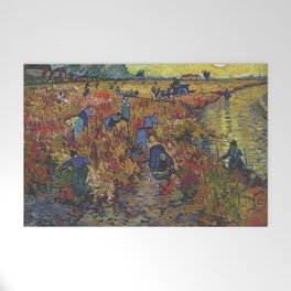 Vincent van Gogh's The Red Vineyard Welcome Mat