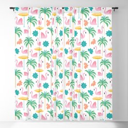 Palm Springs Mid Century Pool Party Blackout Curtain