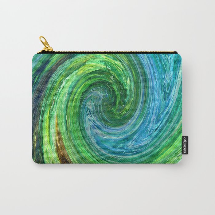 Sea Color Twirl Carry-All Pouch