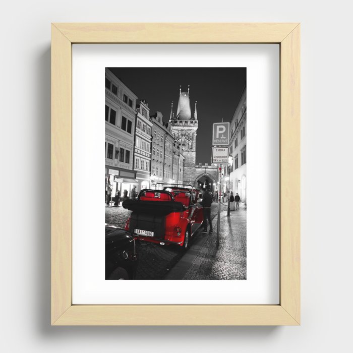 Minimalist Prague Recessed Framed Print